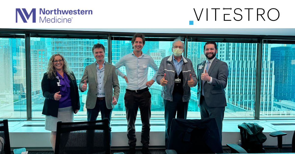 Photo of the Vitestro and Northwestern team