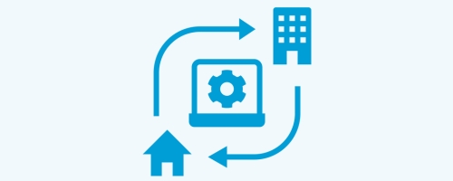 Icon for Hybrid Working